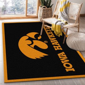 iowa hawkeye rug custom size and printing 0