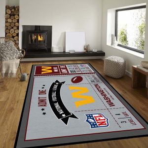 washington football rug custom size and printing 0